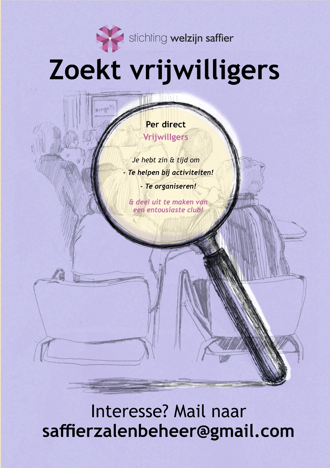 Vrijwilligers gezocht!