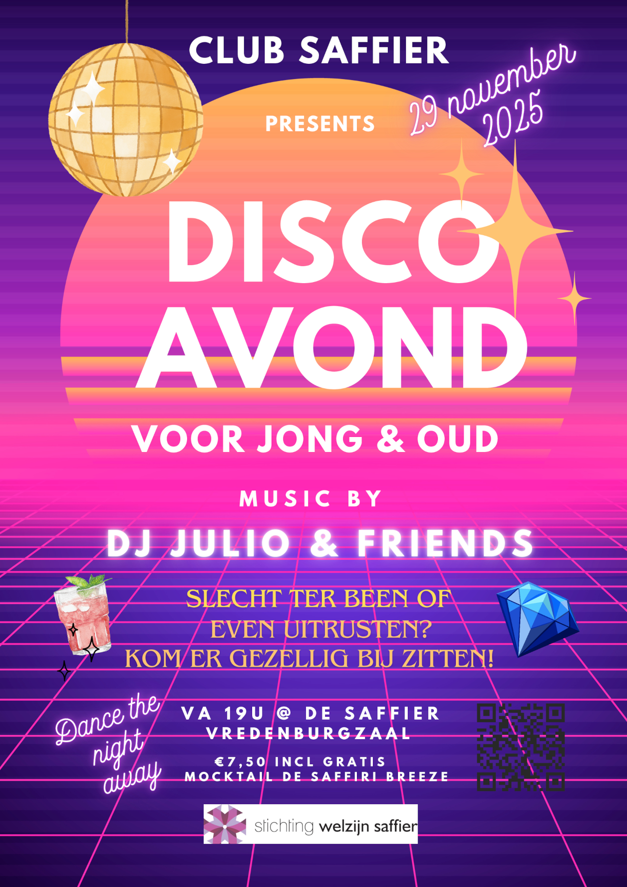 Club Saffier Disco Avond, 29 november