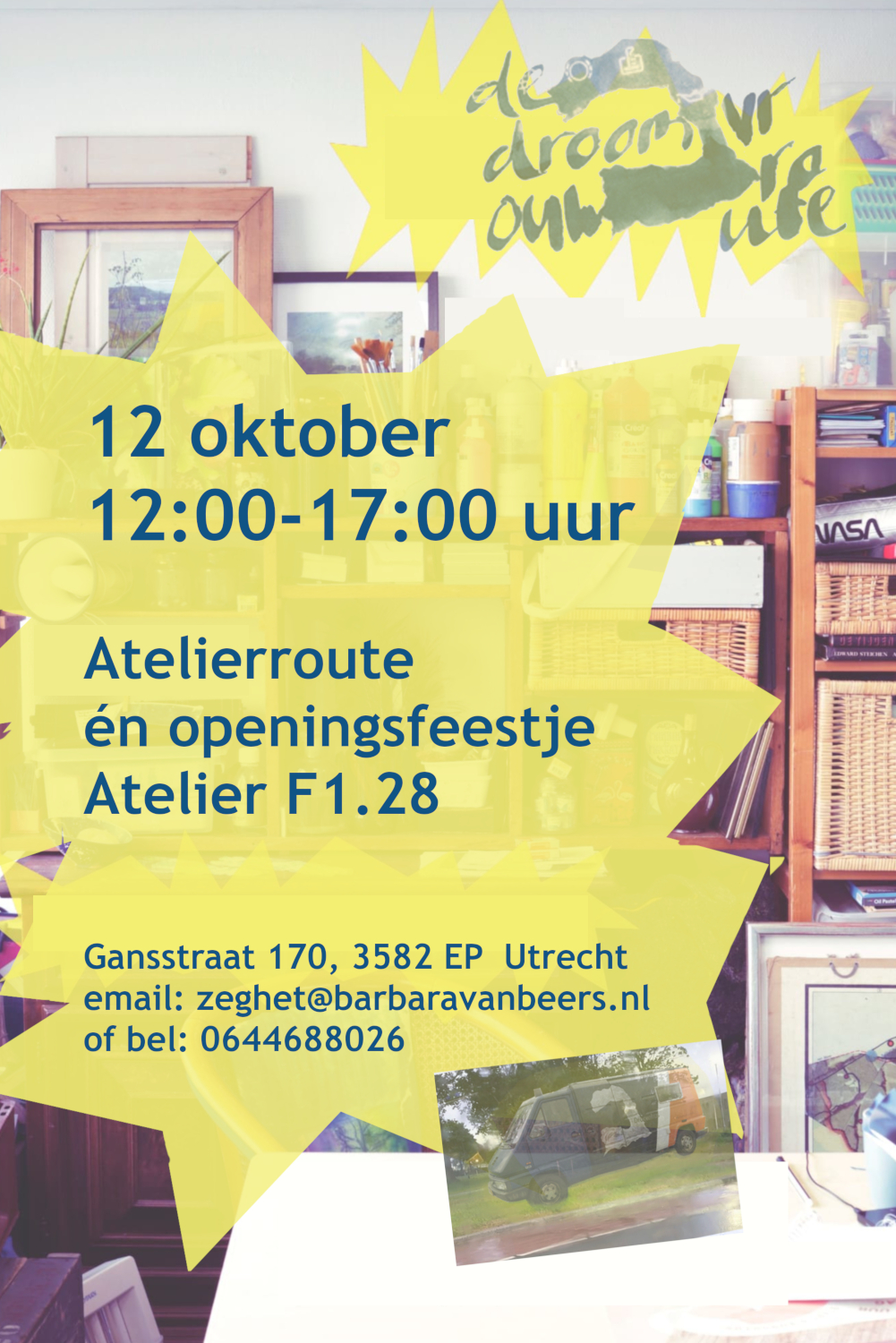 Atelierroute en openingsfeestje F1.28, 12 oktober